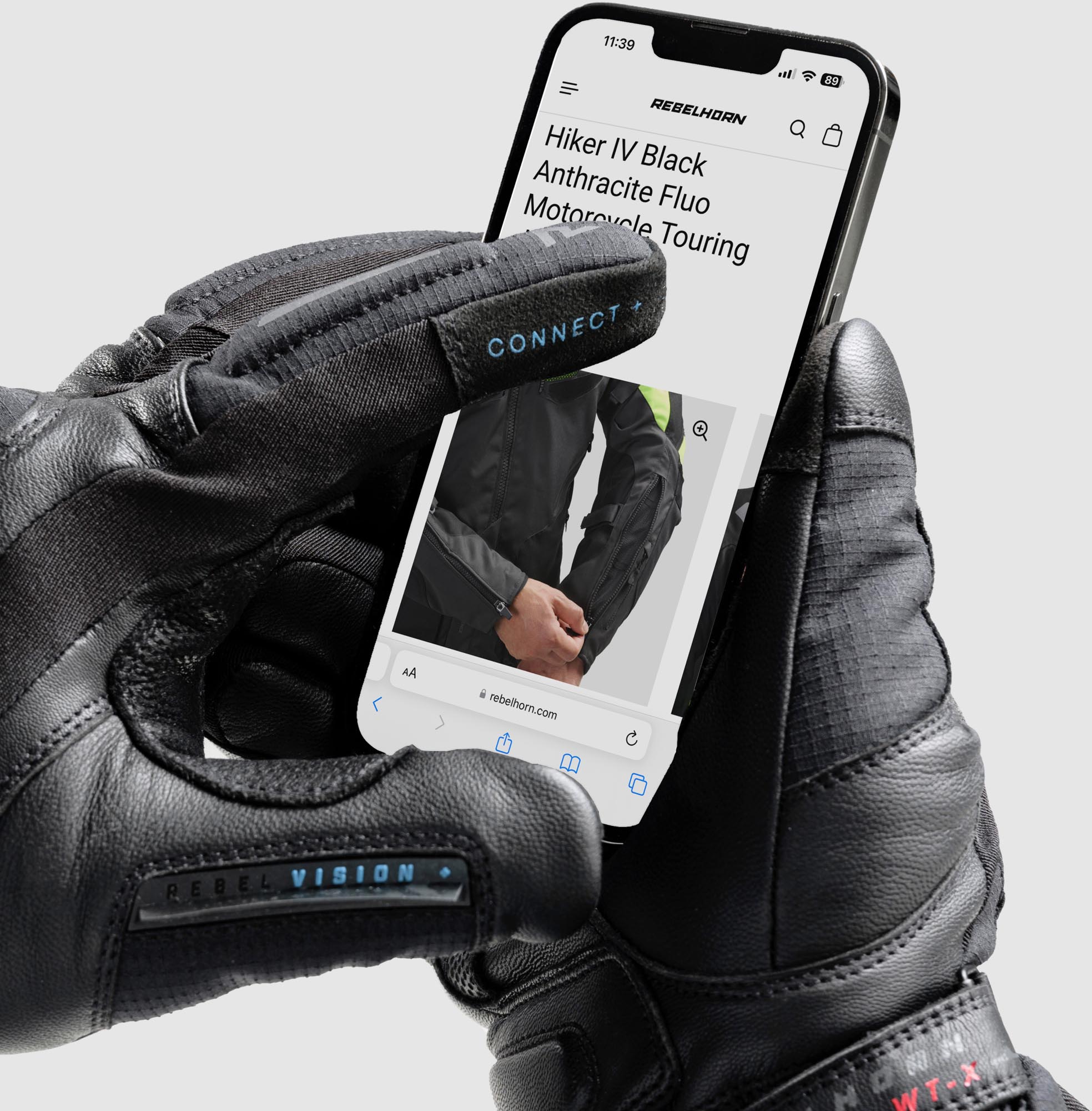 Rebelhorn Summit waterproof Winter Motorcycle Gloves XL Figure 9