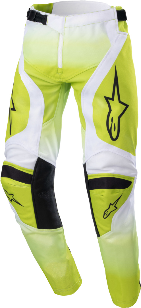 Alpinestars Racer Push Pantaloni de motocross pentru tineret alb/galben 22 Figura 1