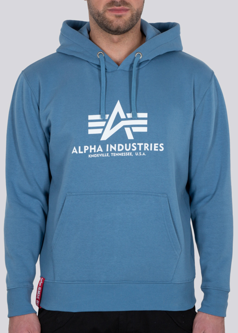 Alpha Industries Basic Hoodie light blue/white 4XL Figure 1