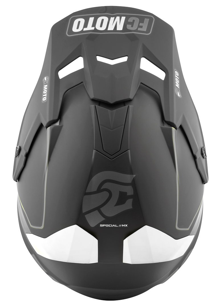 FC-Moto Merkur Straight Cască de motocross alb/negru XS Figura 6