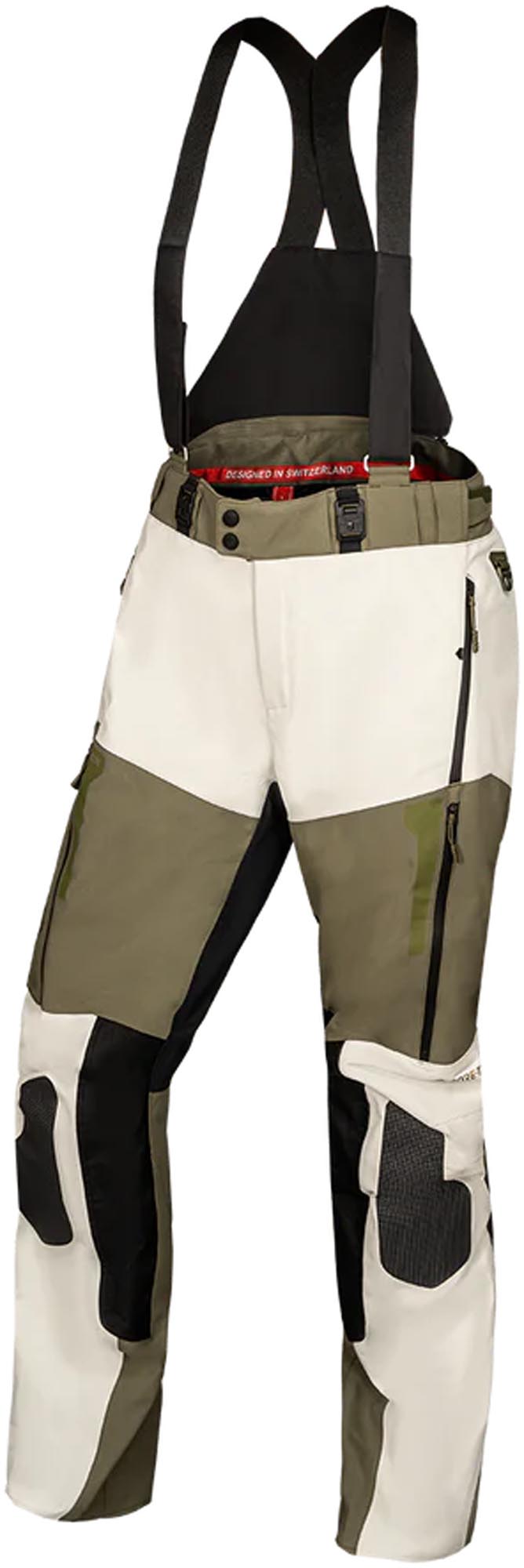 IXS Venture-GTX 1.0 vattentät motorcykel textil byxor ljusgrå/grön XS Figur 1