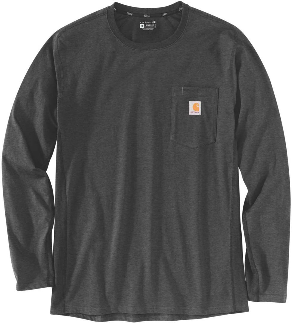 Carhartt Force Flex Pocket Langarmshirt dunkelgrau M Abbildung 1