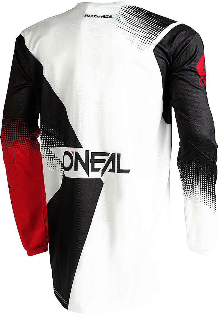 Oneal Element Racewear V.22 Motocross Jersey preto/branco/vermelho XL Figura 2