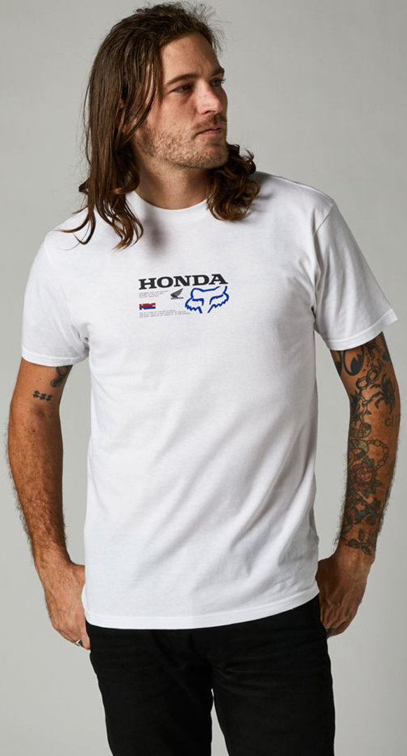 FOX Honda Premium Camiseta Branco M Figura 2