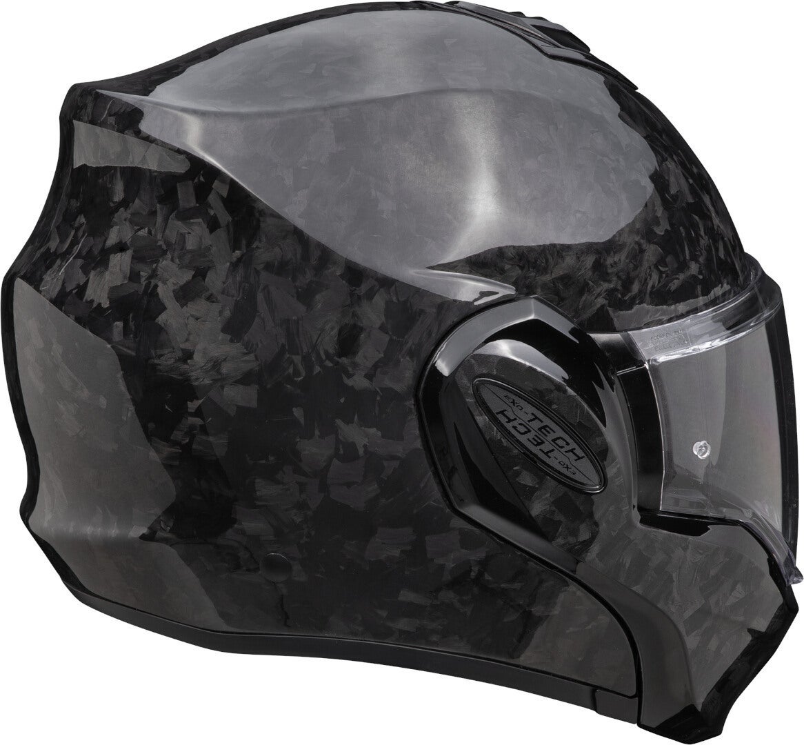Side view of Scorpion EXO-Tech Evo Carbon Onyx Helmet