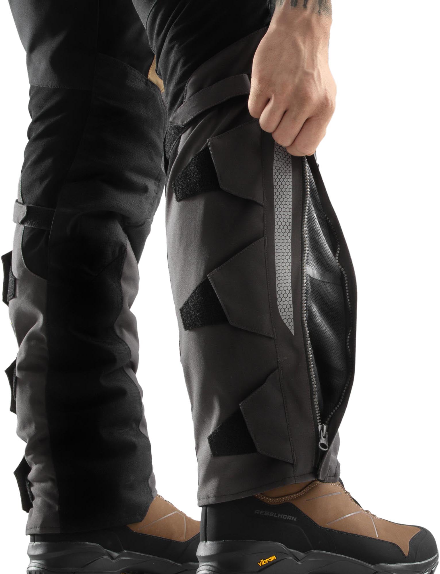 Rebelhorn Hardy 3.0 waterproof Motorcycle Textile Pants brown/grey/red L Figure 11