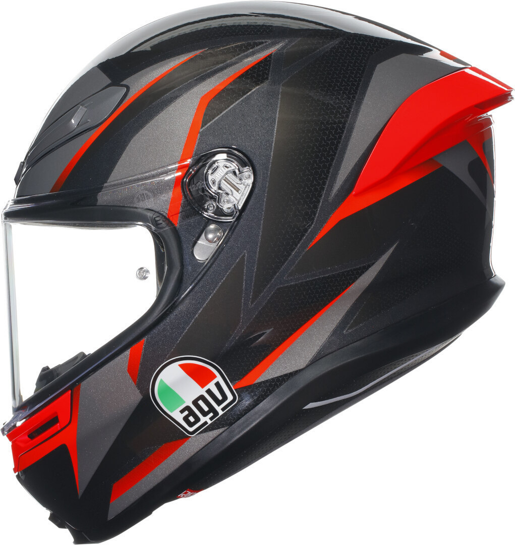 AGV K-6 S Slashcut Hjälm svart/grå/röd XL (61/62) Figur 5