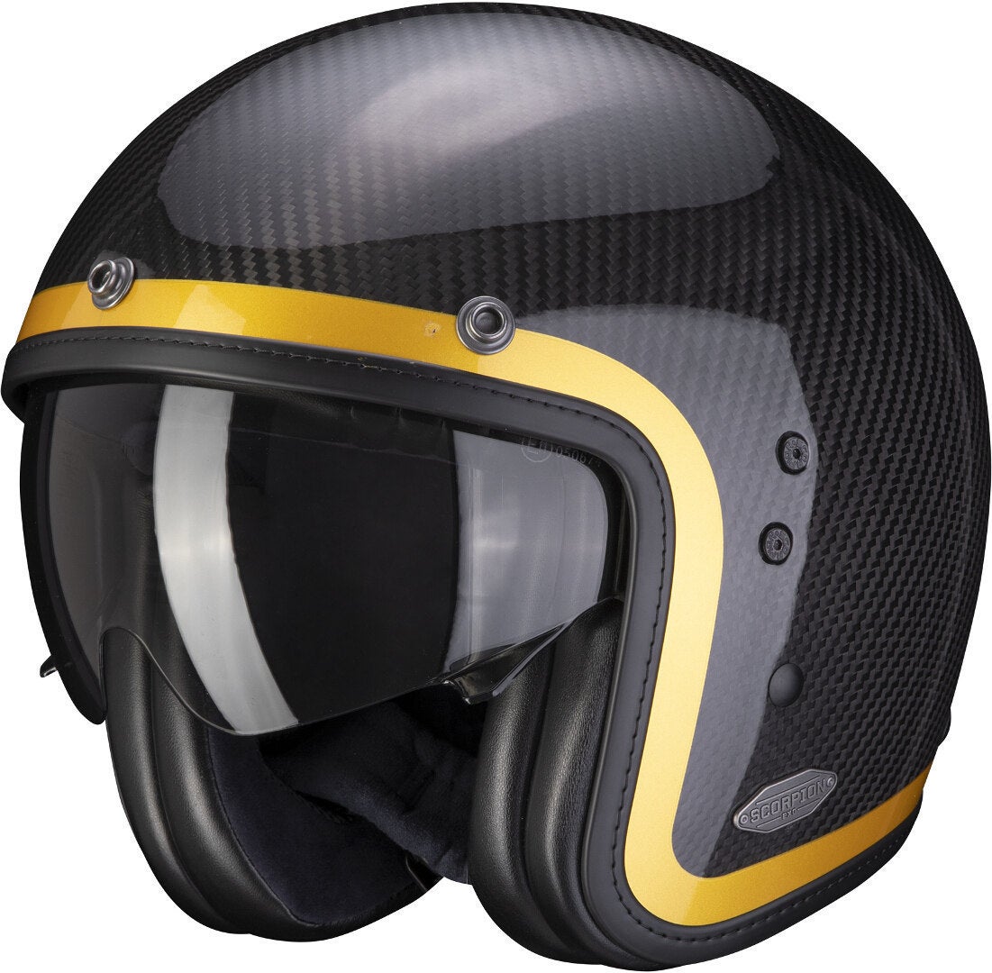 Scorpion Belfast Carbon Lofty Cască cu reacție carbon/galben M (57/58) Figura 1