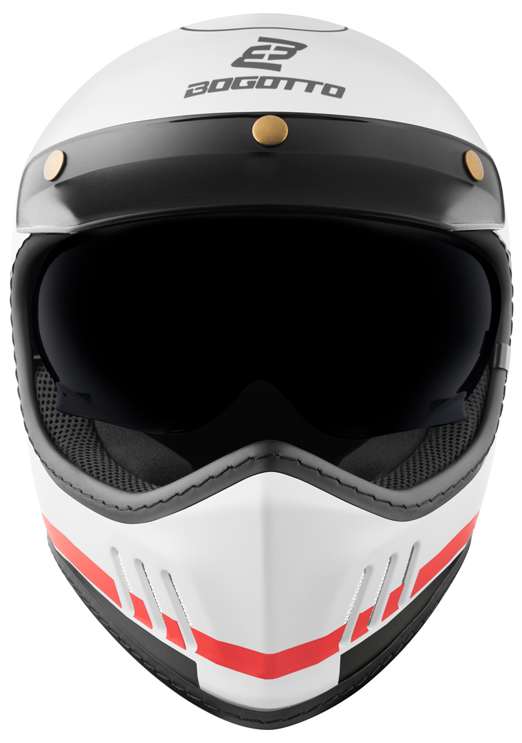 Bogotto FF980 EX-R Cască Caferacer Cross alb/roșu/galben L Figura 4
