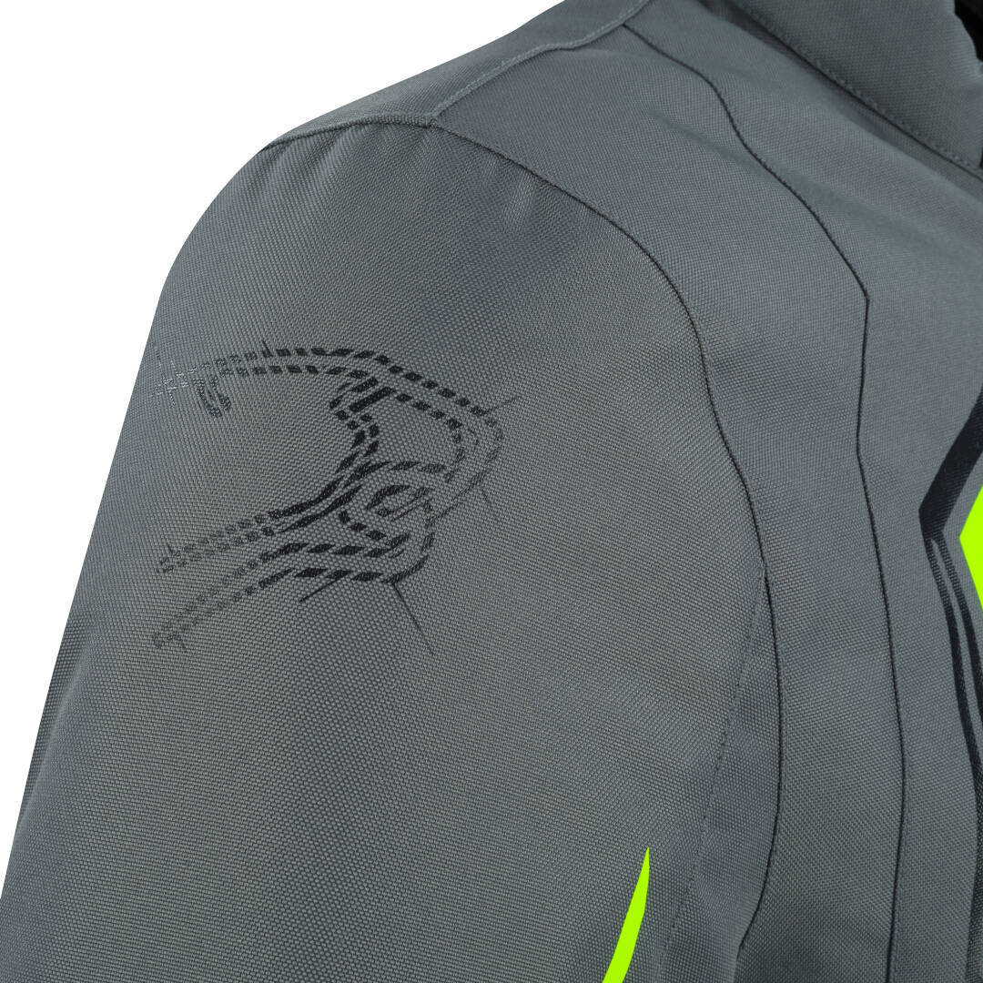 Bering Dundy Jachetă textilă impermeabilă pentru motociclete Gri deschis/neon L Figura 3