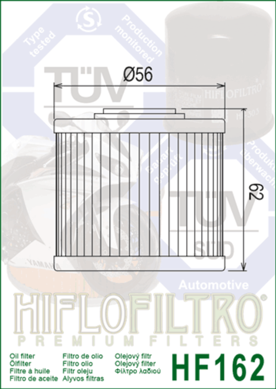 Hiflofiltro Filtru de ulei - HF162 Figura 3