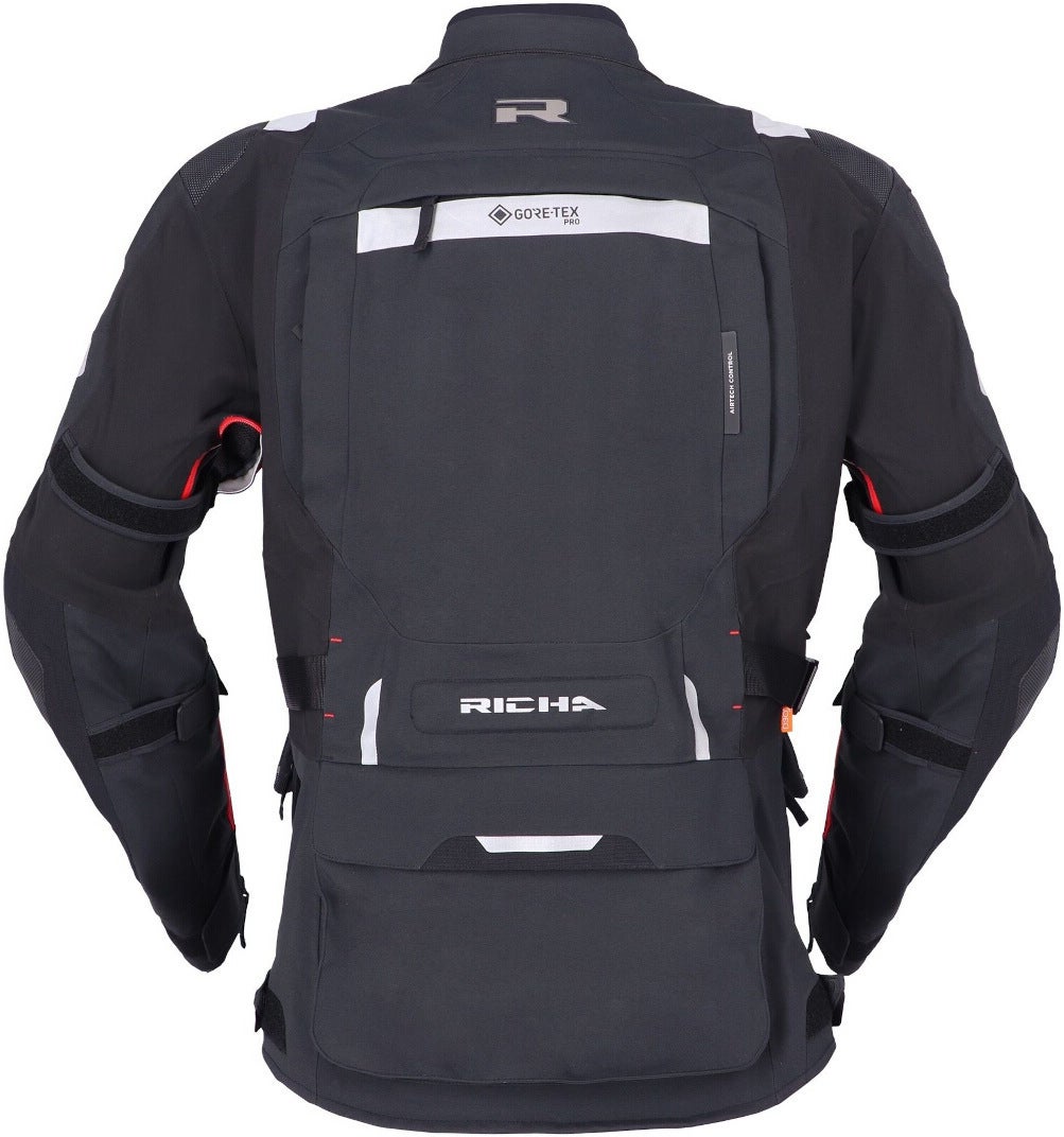 Richa Armada 1.1 Gore-Tex Pro waterproof Motorcycle Textile Jacket black/white/red 6XL Figure 3