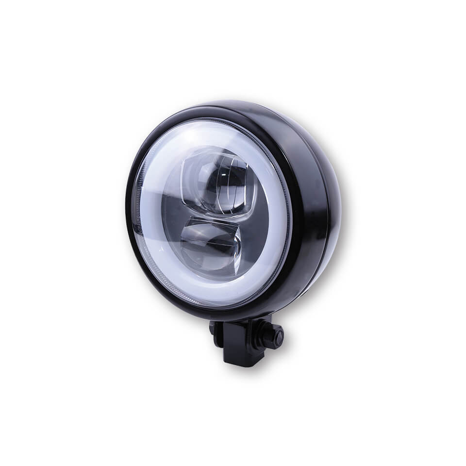 HIGHSIDER LED Scheinwerfer FLAT TYP 9 mit Standlichtring negro Fijación en la parte inferior Figura 1