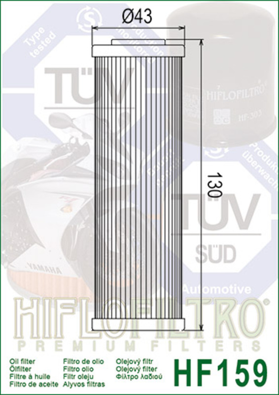 Hiflofiltro Oljefilter - HF159 Figur 3