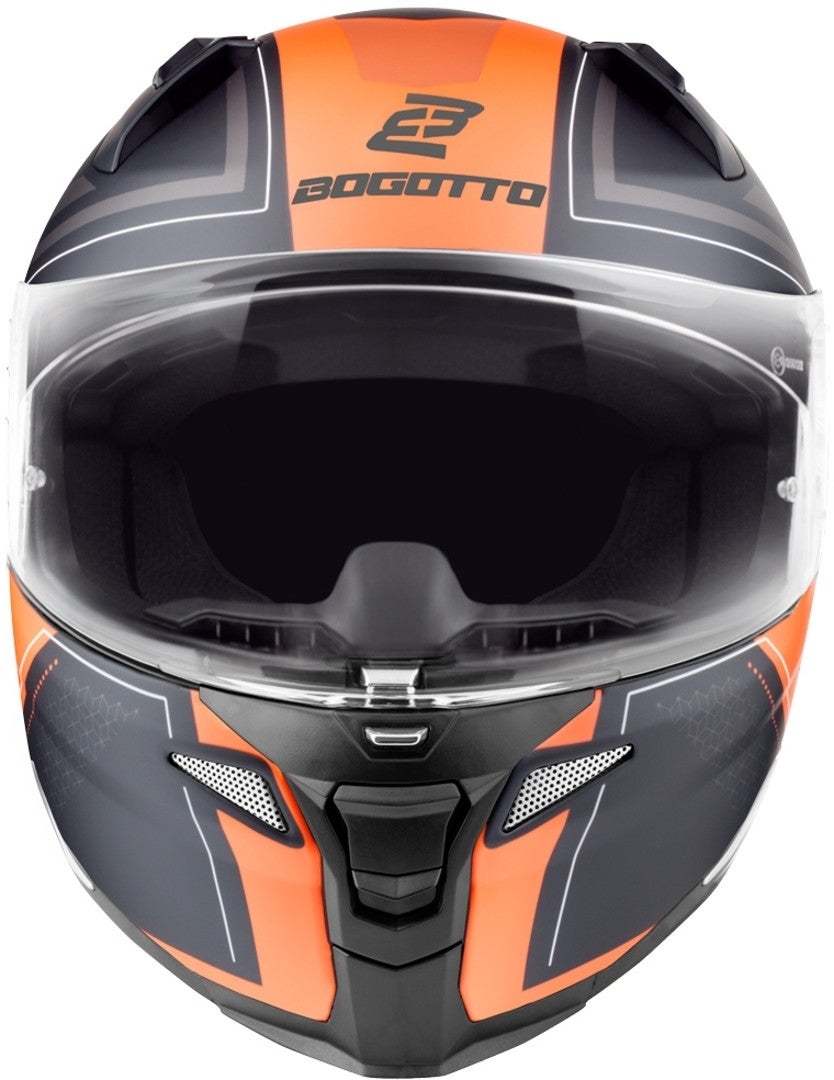 Bogotto FF110 Cinder Hjelm sort mat/orange S Figur 6