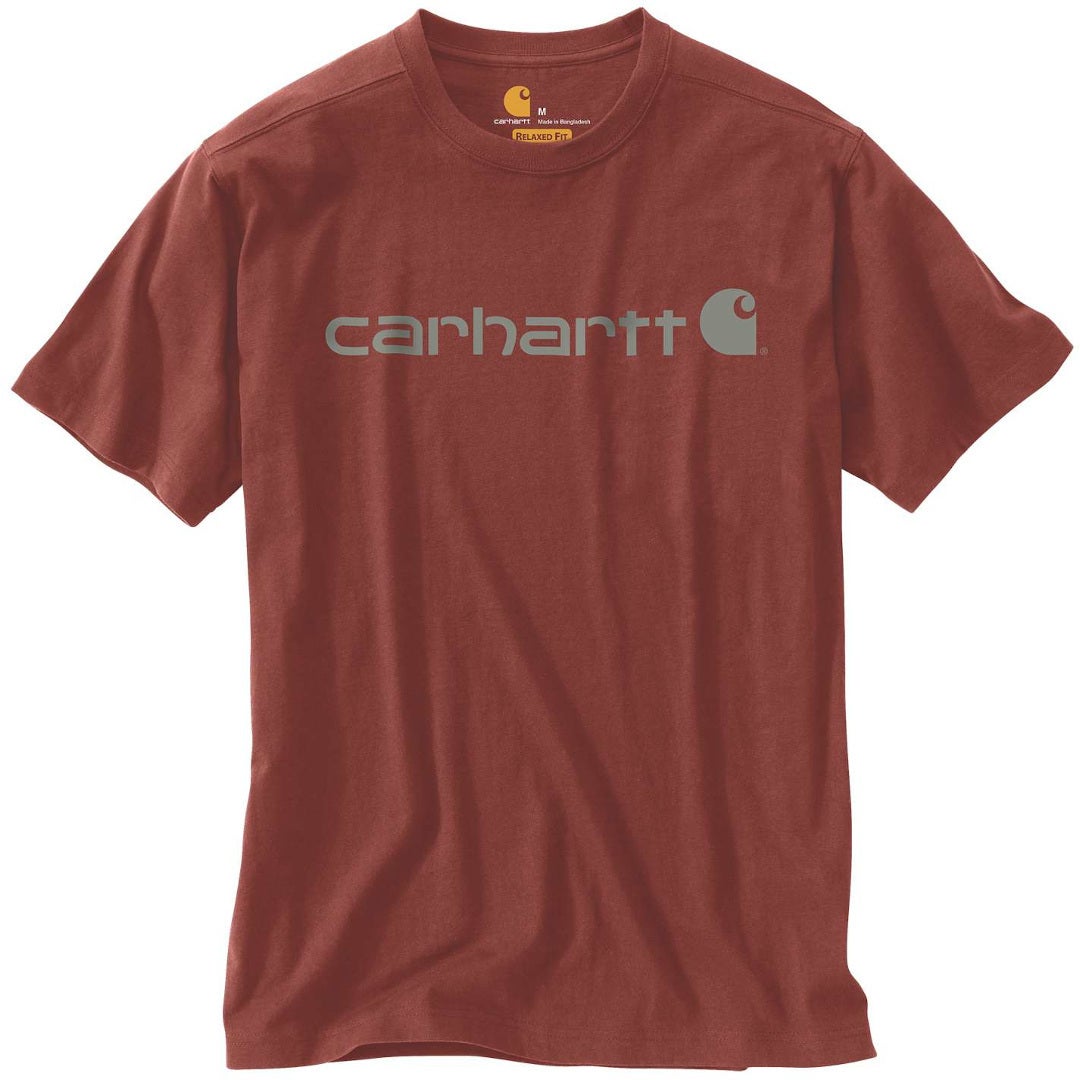 Carhartt EMEA Core Logo Workwear Short Sleeve Triko mahagon M Obrázek 1
