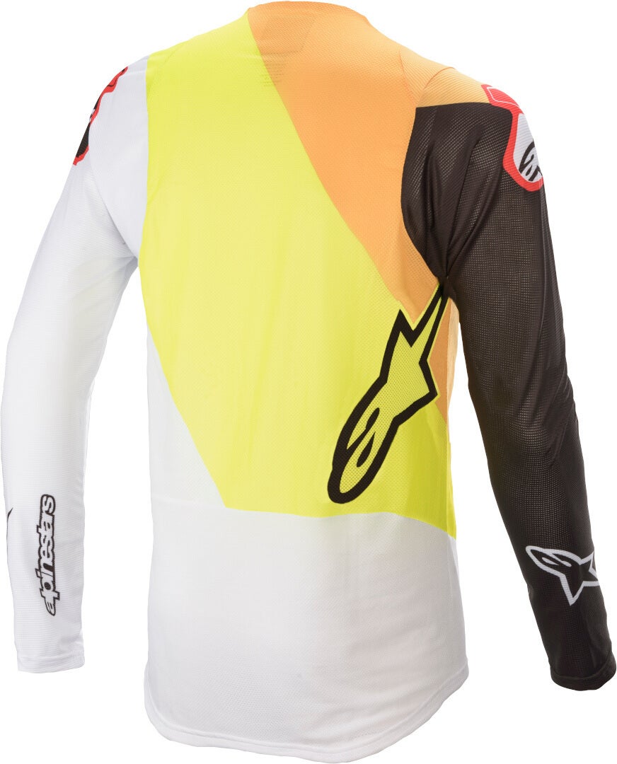 Alpinestars Supertech Blaze Motorcross Jersey Wit/geel XXL Figuur 2