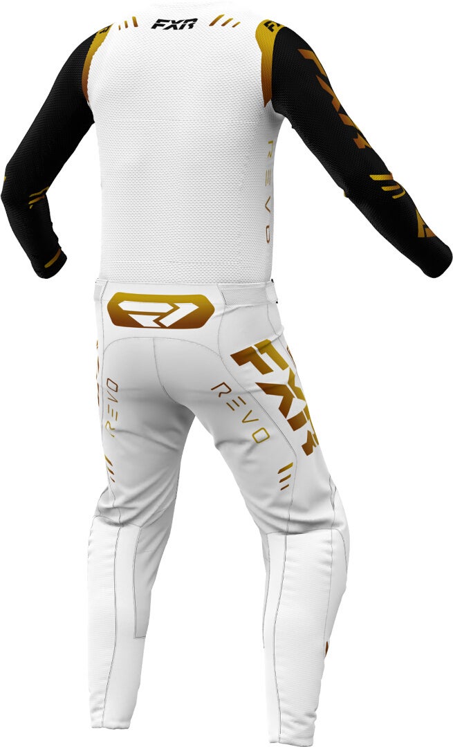 FXR Revo 2024 Motocross trøje hvid/sort/guld M Figur 2