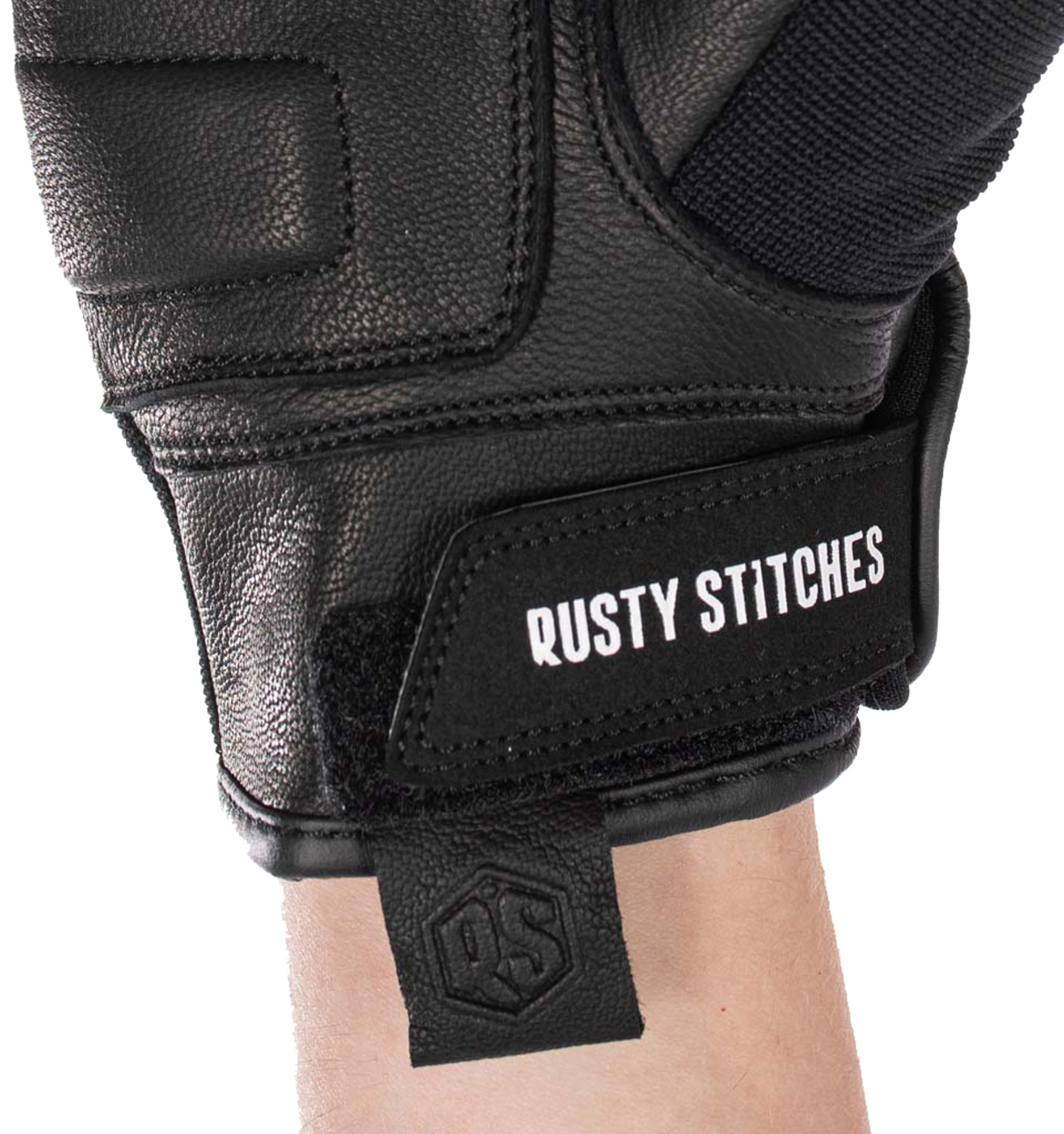 Rusty Stitches Clyde V3 오토바이 장갑 흑백 M 그림 7