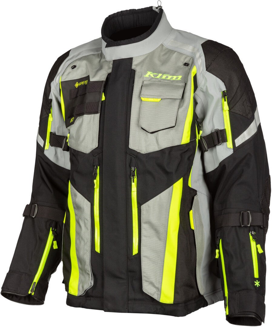 Klim Badlands Pro 2023 Motorcycle Textile Jacket black/grey/yellow L Figure 1
