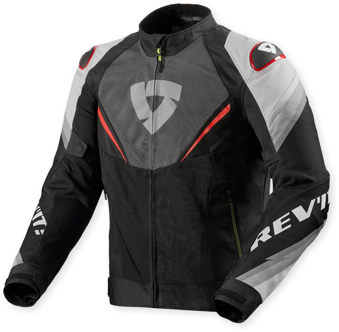 Revit Quantum 3 Air Motorcycle Textile Jacket black/grey/red M Figure 1