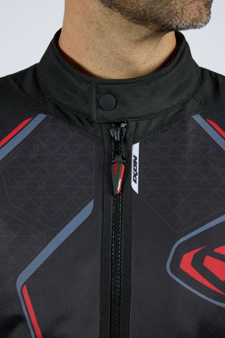 Ixon Demoniak Motorcycle Textile Jacket black/red XL Figure 8
