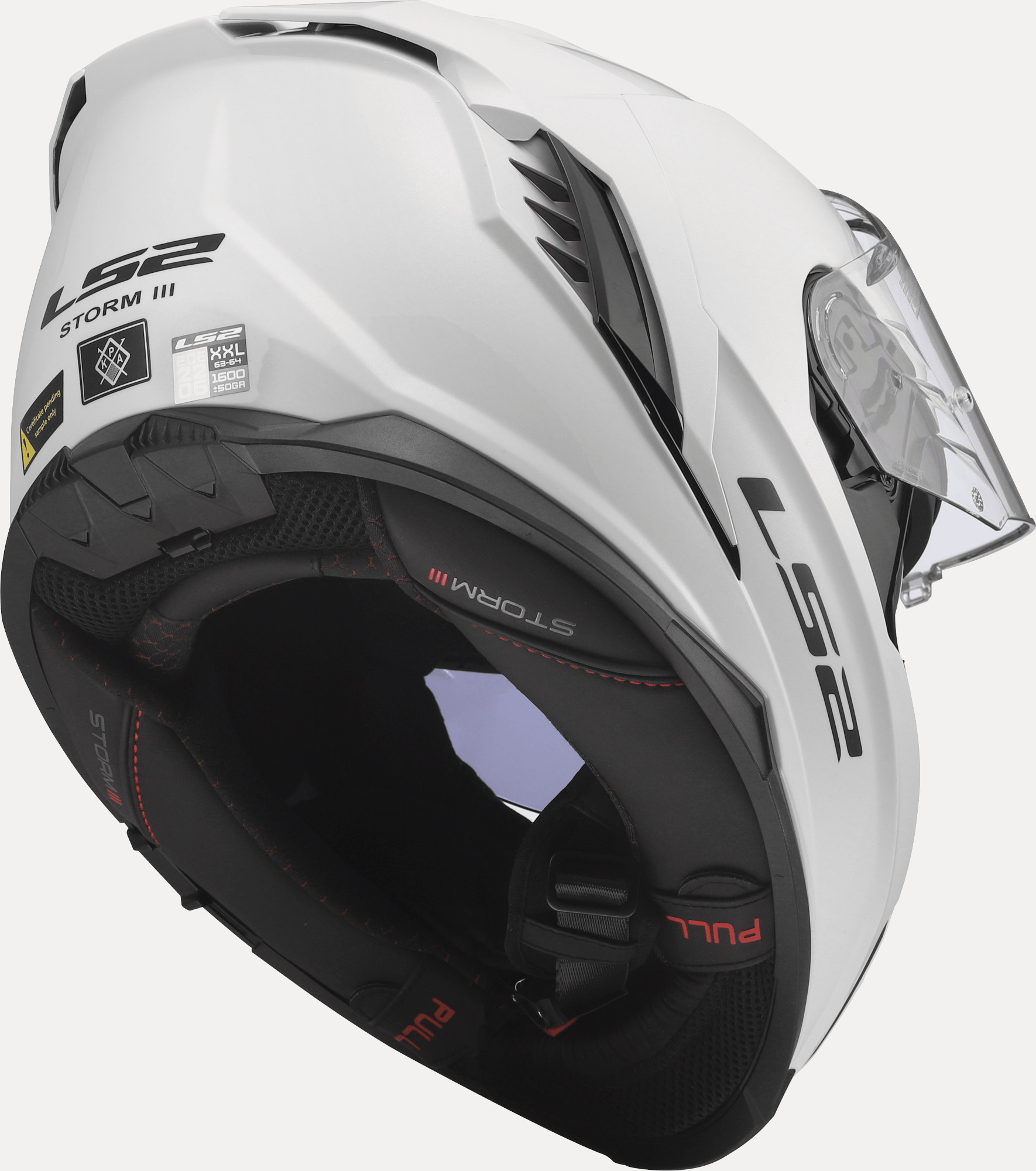 LS2 FF818 Storm III Helm Wit XL (61/62) Figuur 11