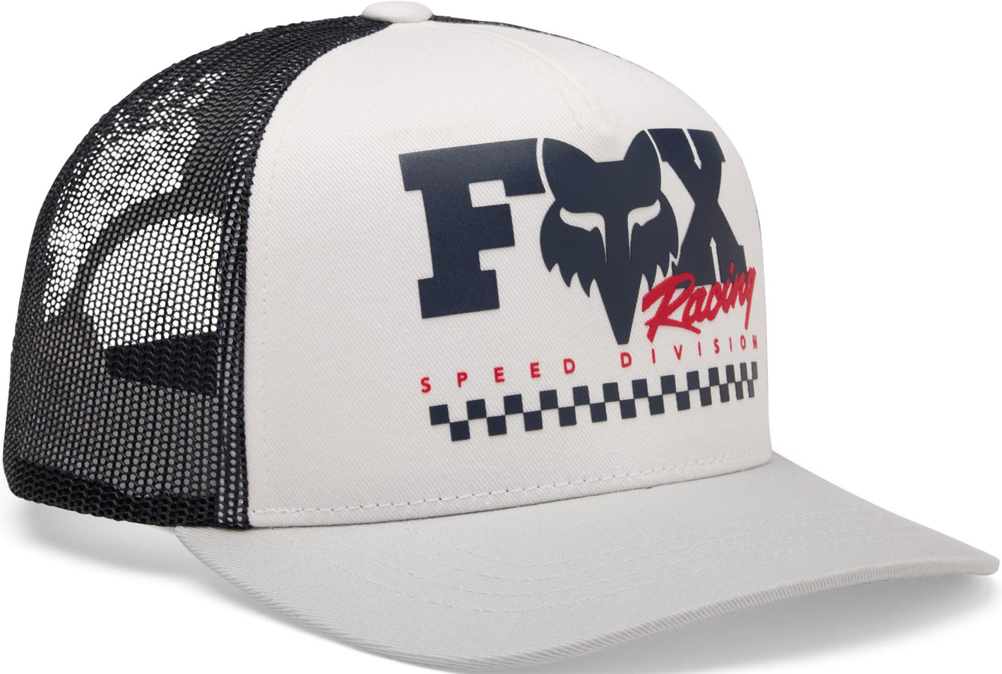 FOX Checker Mesh Șapcă de Camionagiu Tineret alb Figura 1