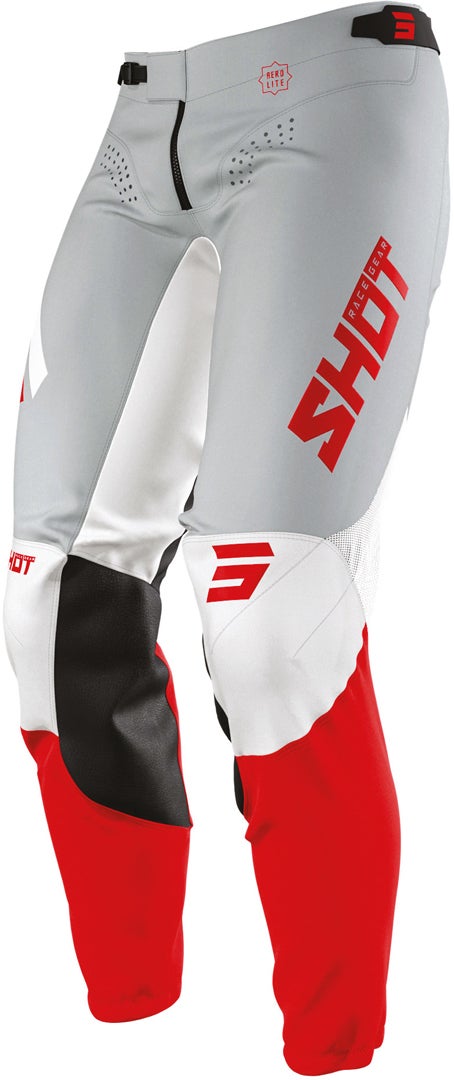 Shot Aerolite Airflow Motocross Hose grau/rot 34 Abbildung 1