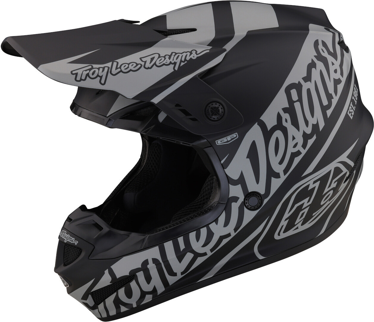 Troy Lee Designs GP Slice Cască de motocross Negru/gri XS (54/55) Figura 1