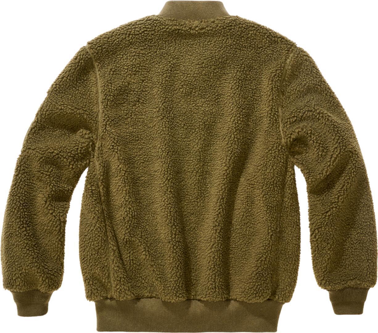 Brandit MA1 Sherpa Teddyfleece Jacke oliv L Abbildung 5