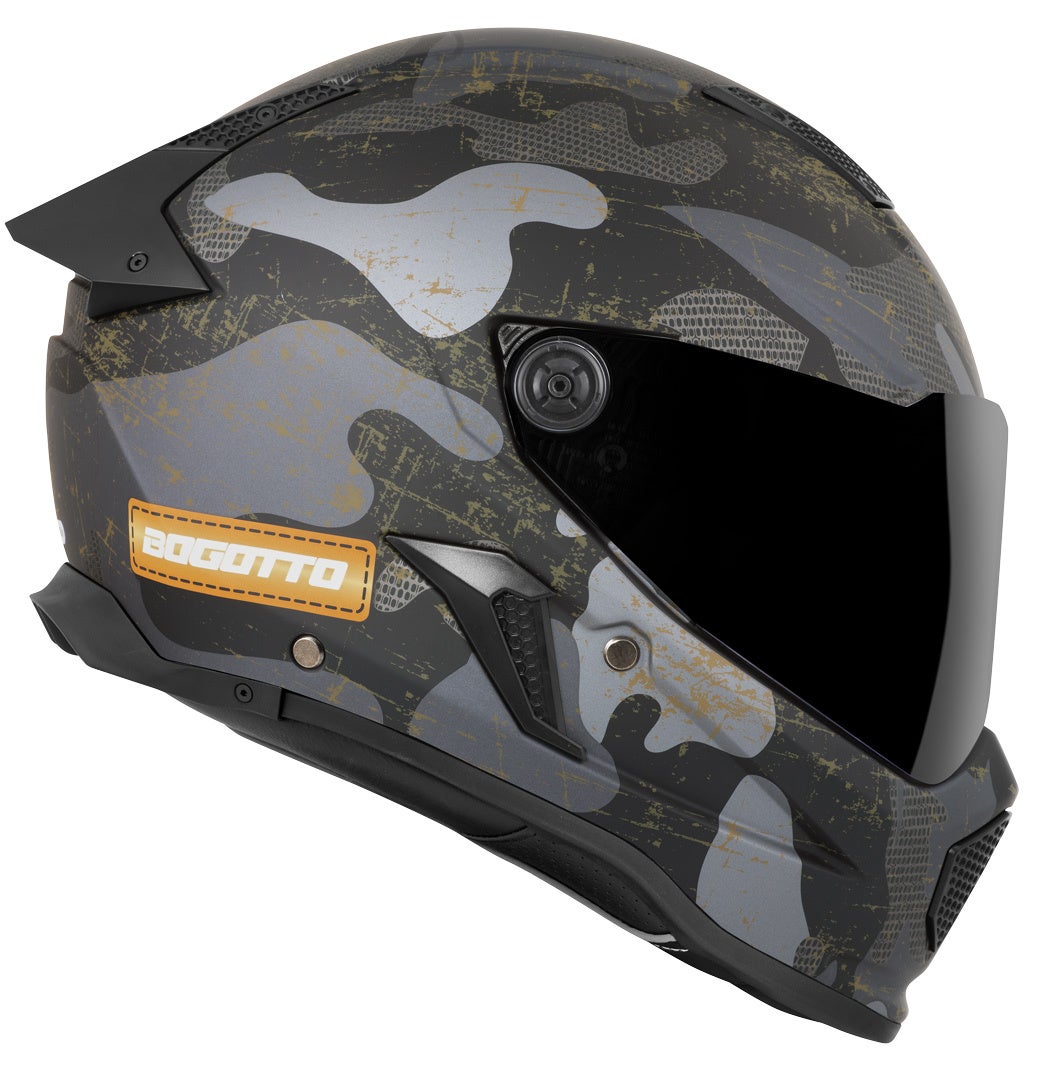 Bogotto Rapto Camo Helmet black matt/grey XS (53/54) Figure 3