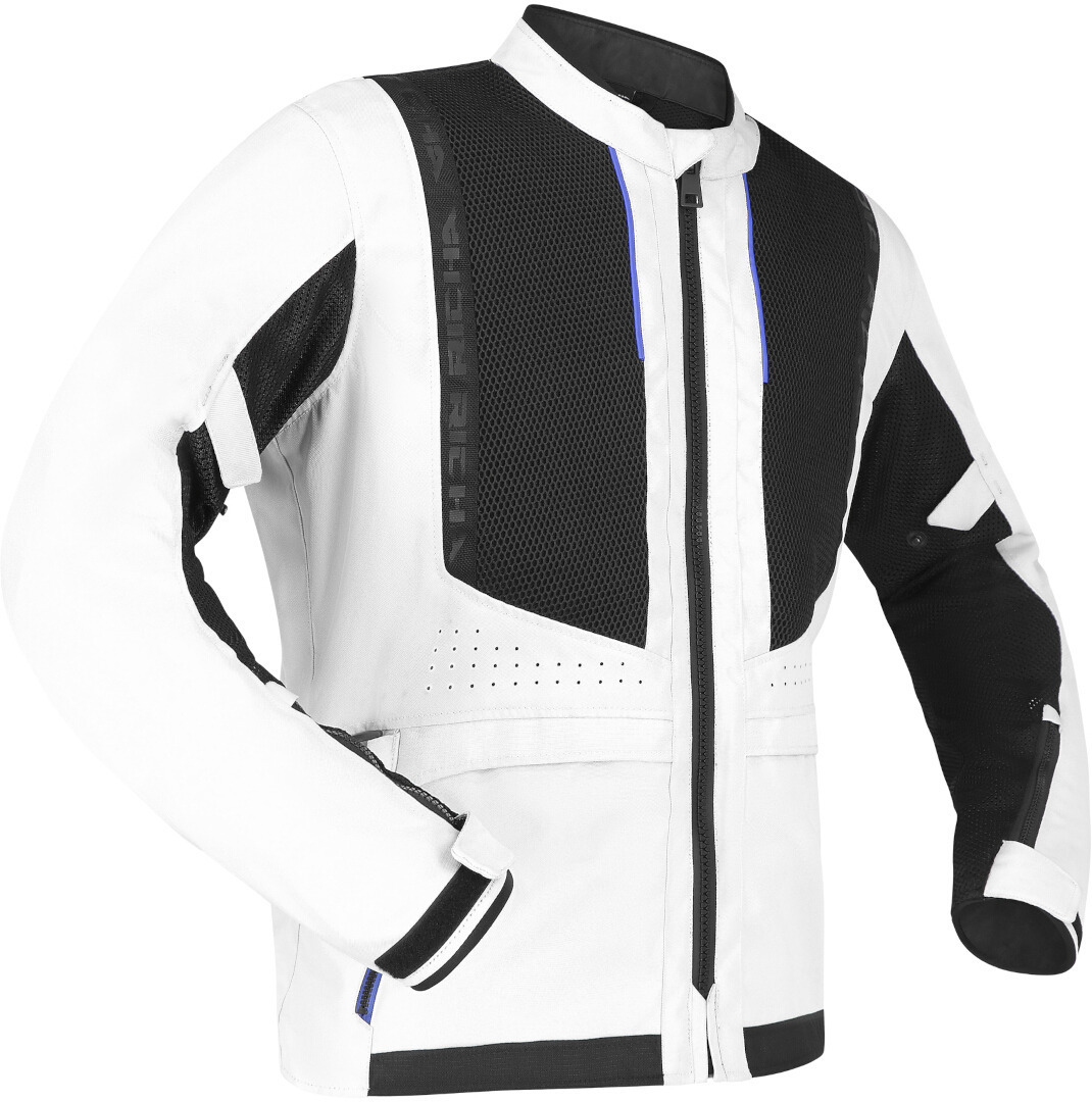 Richa Monaco Mesh WP waterproof Motorcycle Textile Jacket light grey/black 4XL Figure 1