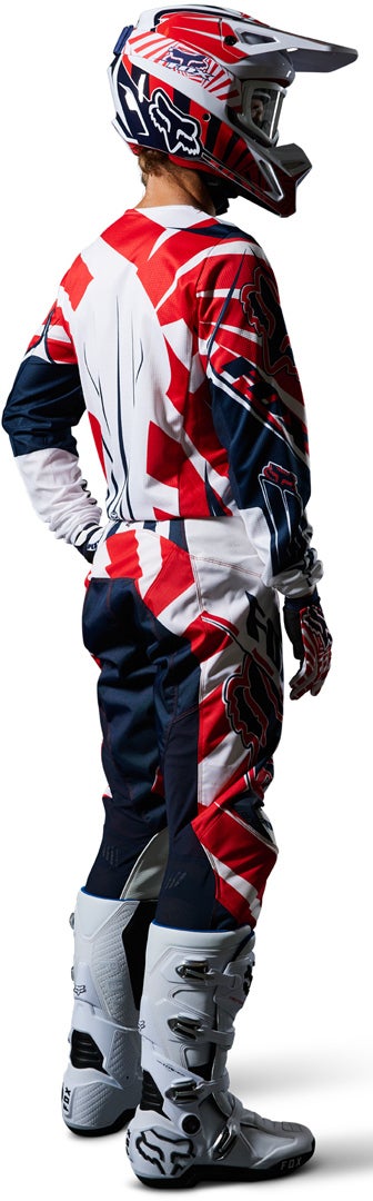FOX 180 Goat Motocross Jersey dunkelblau/rot XL Abbildung 3