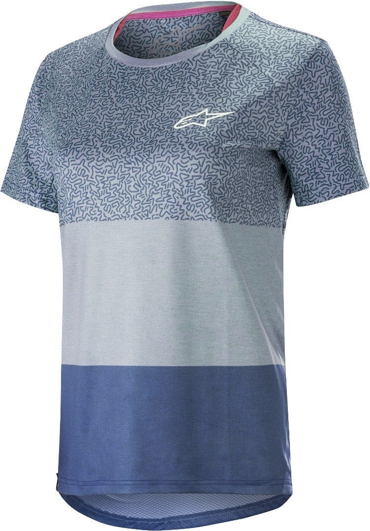 Alpinestars Stella Alps 8.0 SS Damecykel Jersey lyseblå/mørkeblå S Figur 1