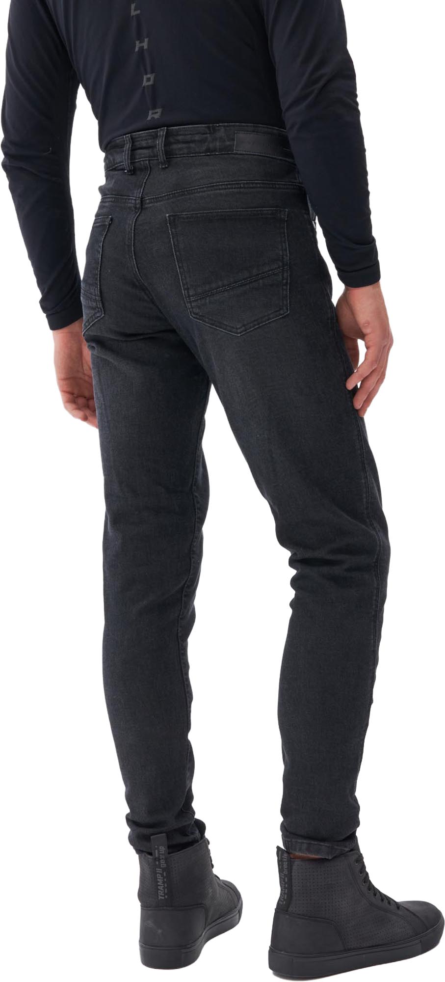 Rebelhorn Nomad Tapered Fit Motorcykeljeans Svart, urtvättad 28/34 Figur 4