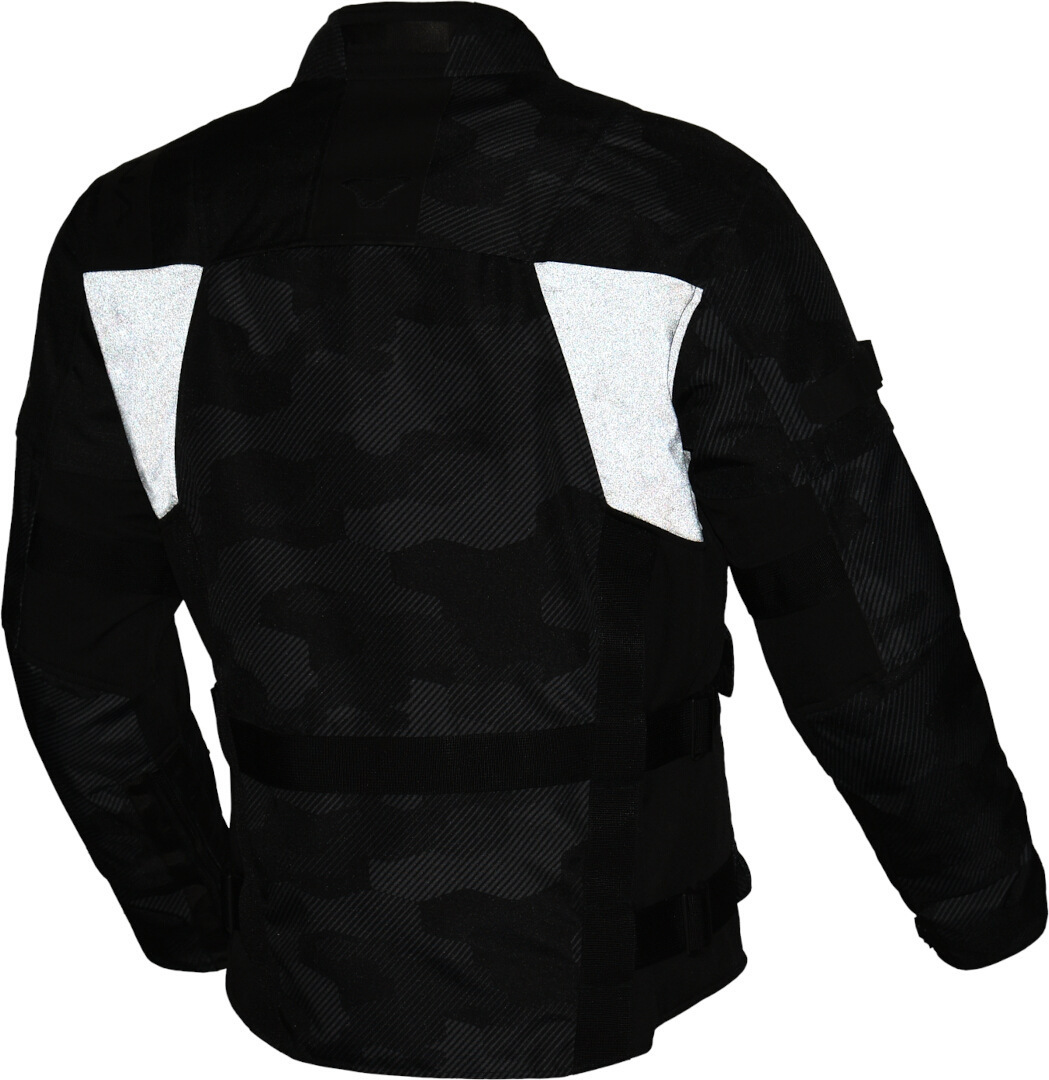 Side view of Macna Higera Camo waterproof Motorcycle Textile Jacket