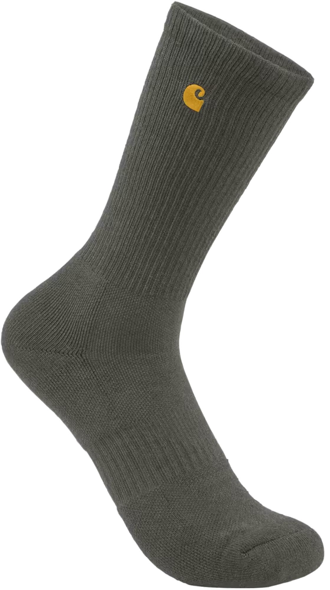 Carhartt Midweight Crew Socks - 2 Pack olive/green M Figure 1