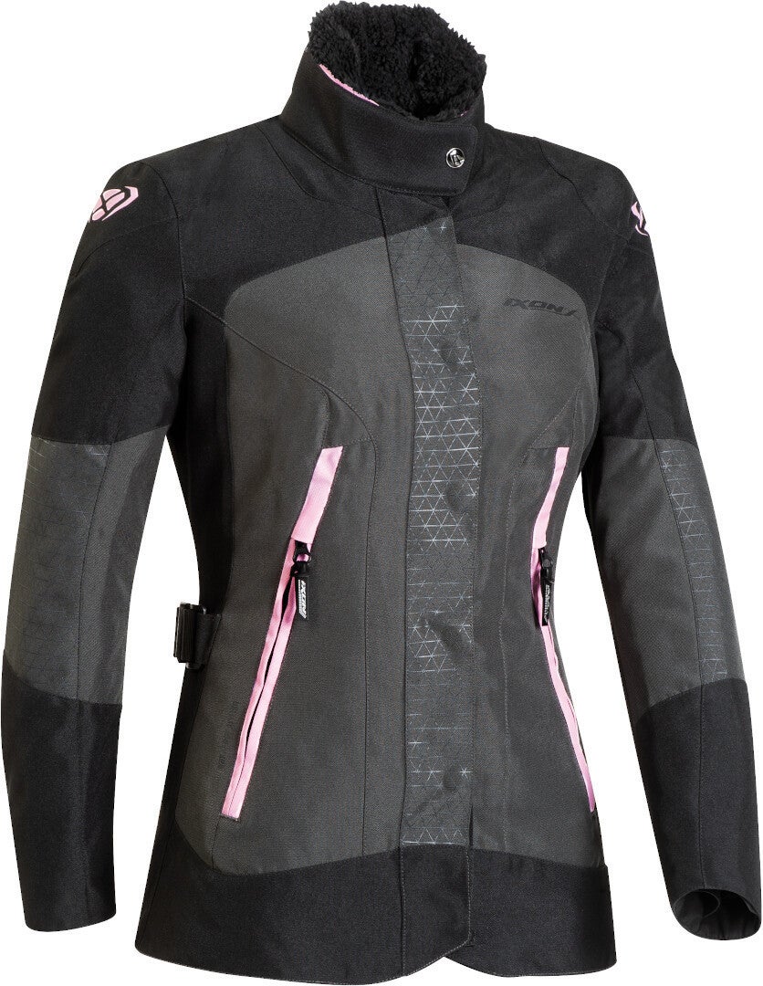 Ixon Bloom Ladies Motorcycle Textile Jacket grey/hotpink L Figure 2