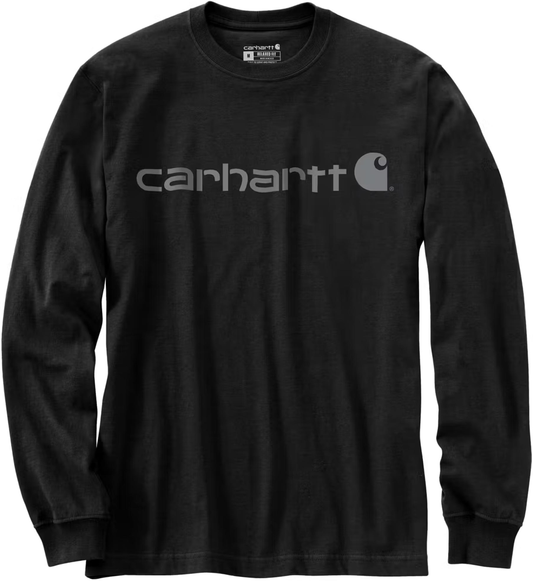 Carhartt Dearborn Relaxed Logo Manches longues noir/gris S Figure 1