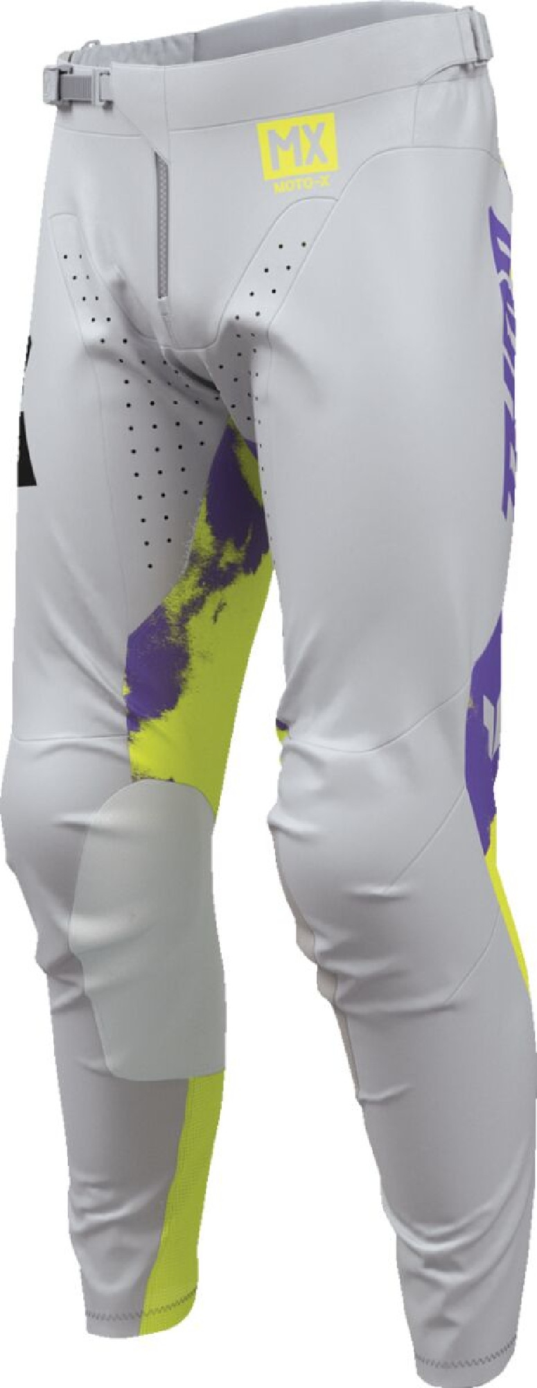 Thor Launchmode Bleach Motocross Pants grey/yellow/purple 36 Figure 3