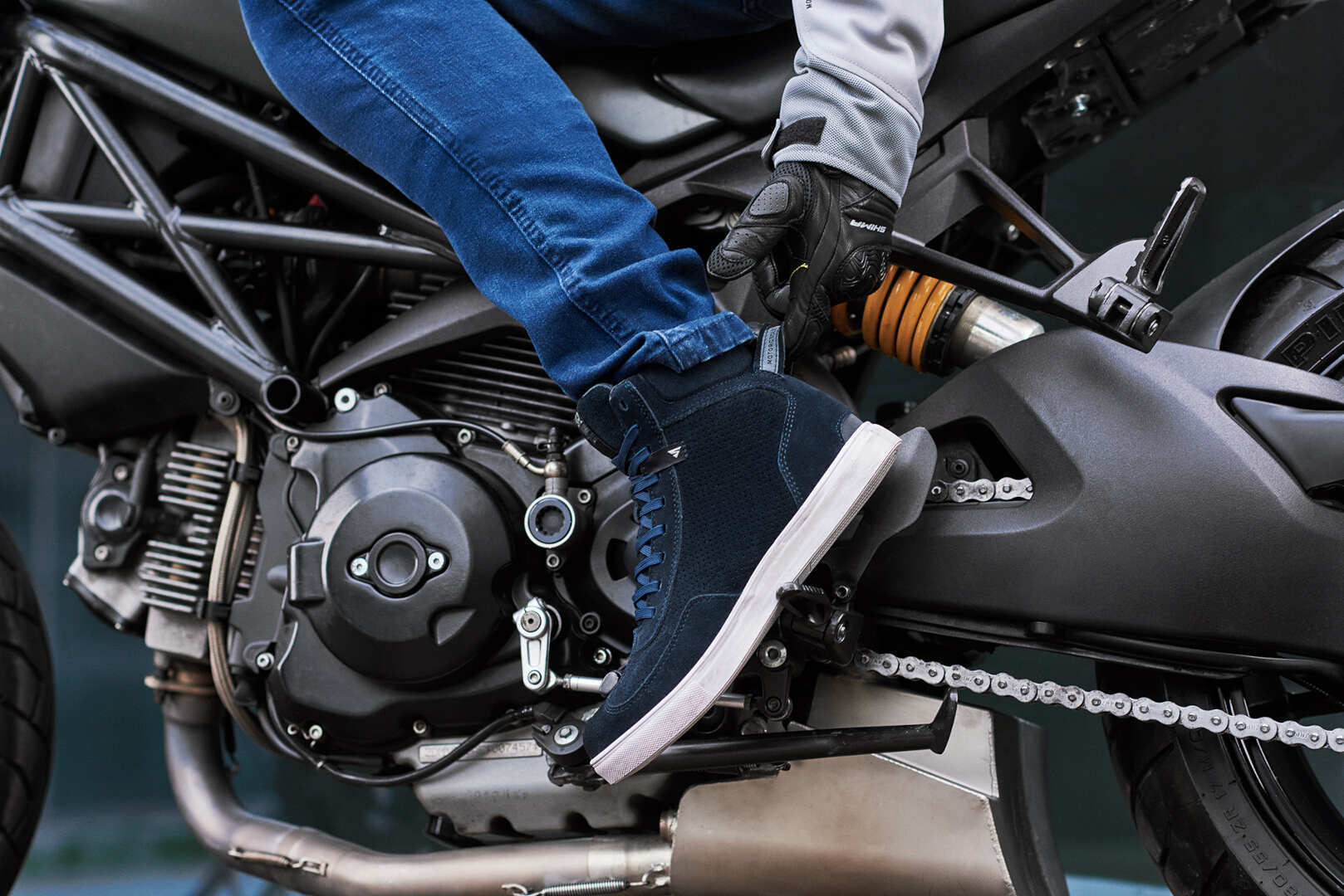 SHIMA SX-2 Evo perforerede motorcykelsko blå 47 Figur 8