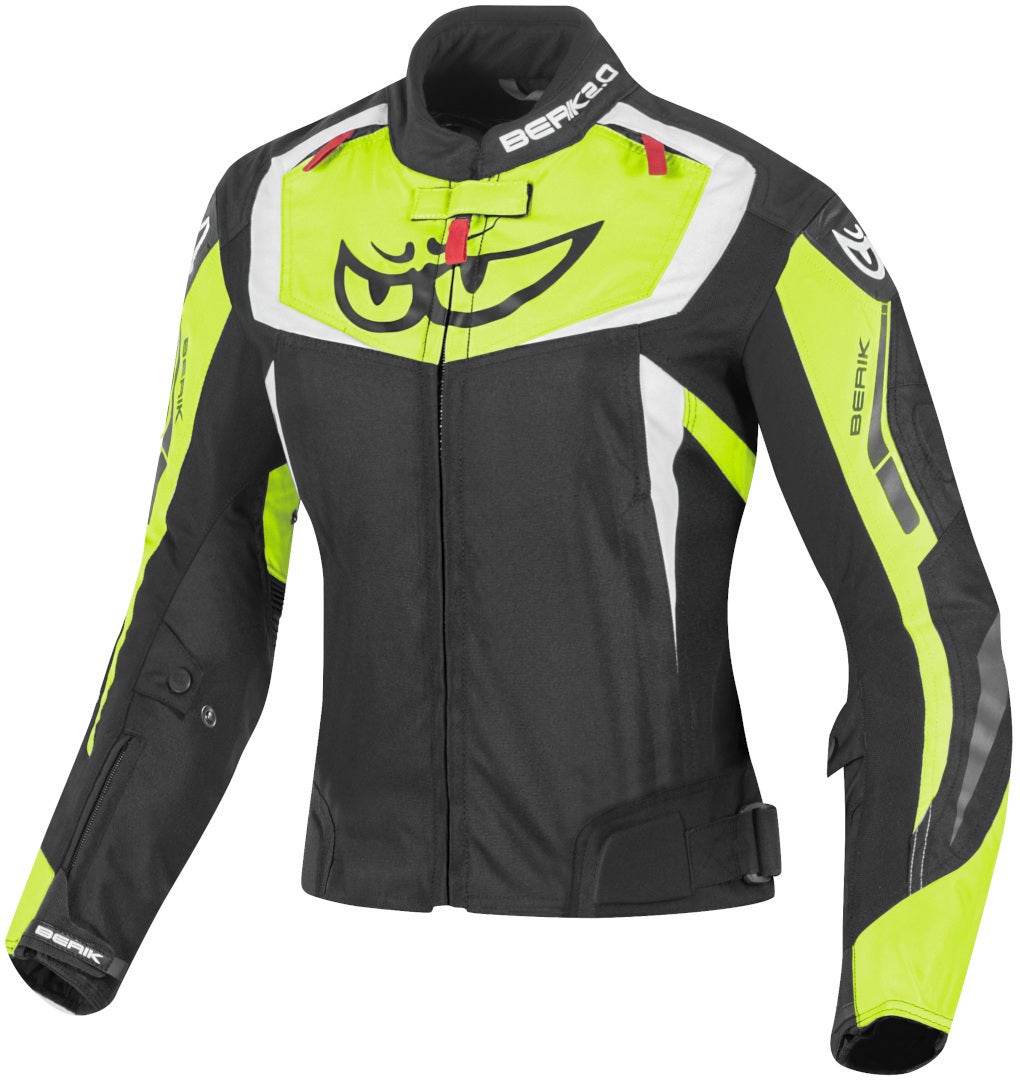 Berik Bad Eye Imperméable Dames Moto Veste Textile noir/jaune 46 Figure 1
