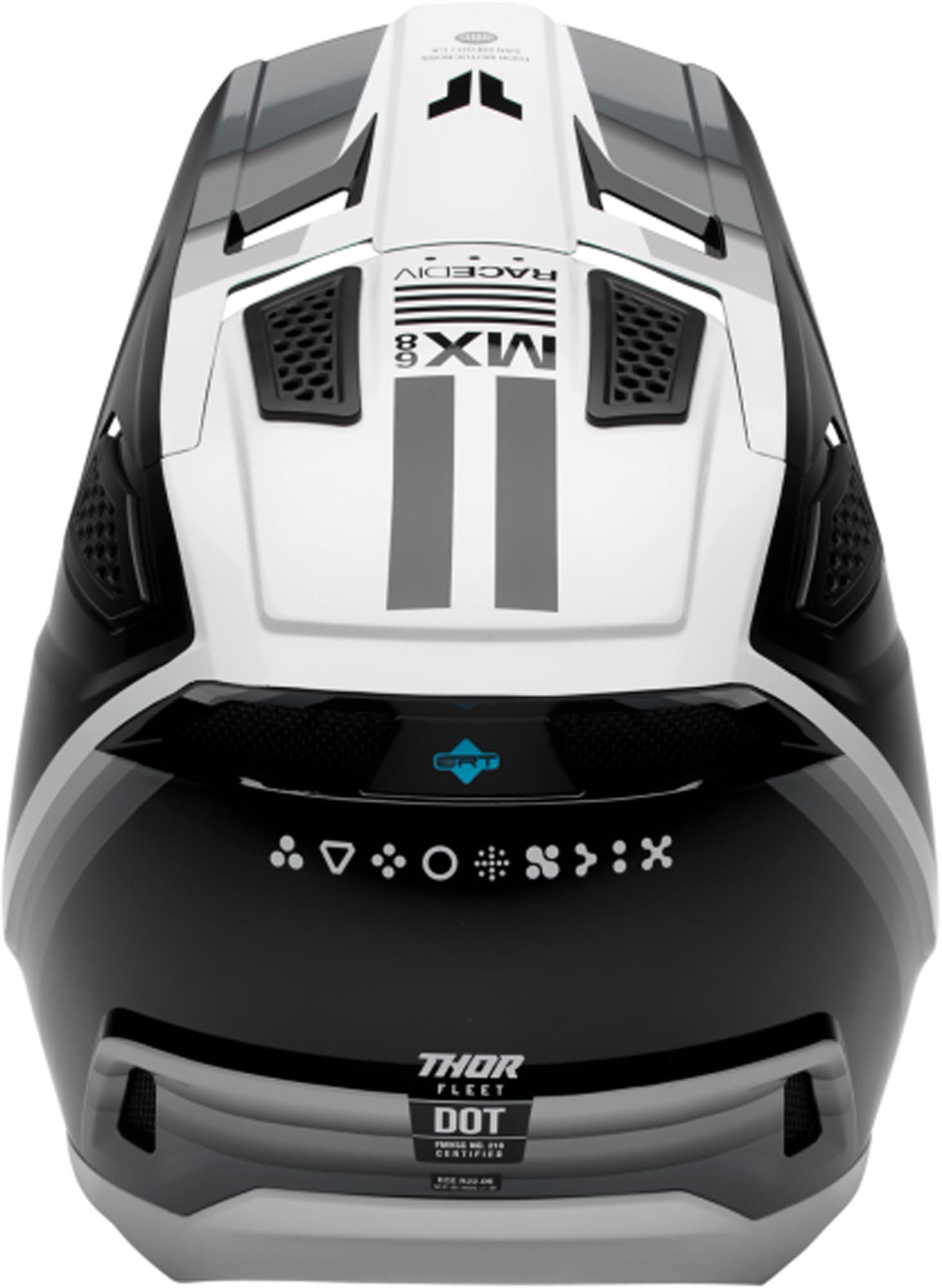 Thor Fleet Defy Motocrosshjelm sort/grå/hvid L (59/60) Figur 3