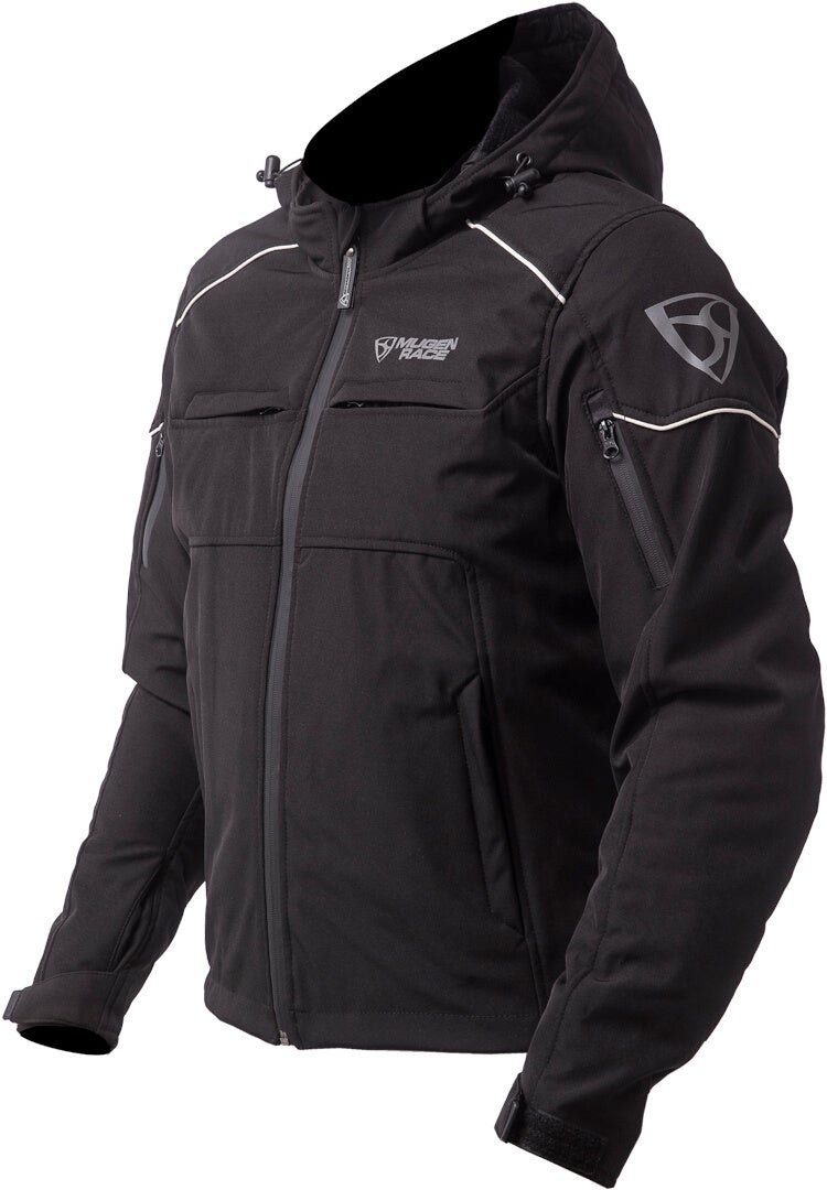 MUGENRACE Srippy wasserdichte Softshell Jacke schwarz/grau 5XL Abbildung 2