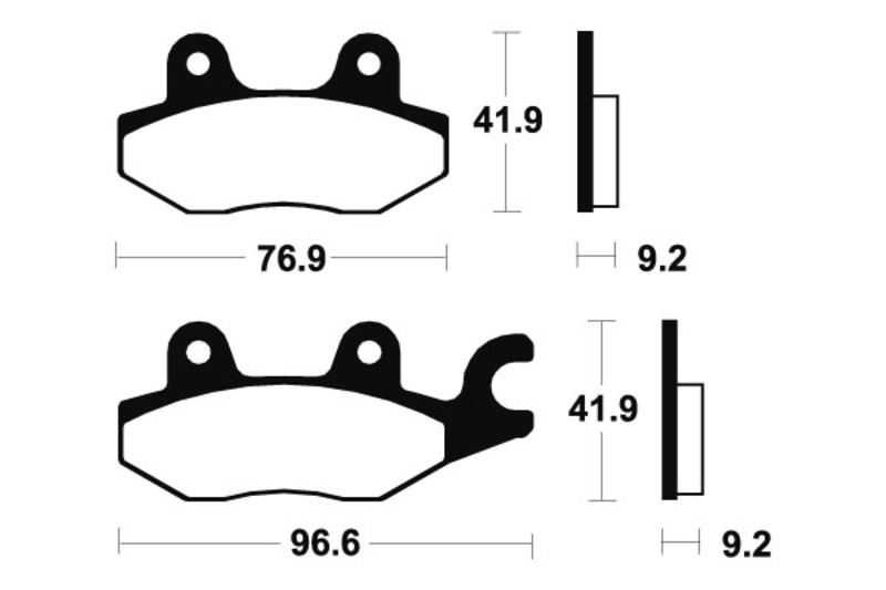 TECNIUM Bromsbelägg Ekologisk Scooter - ME188 Figur 3