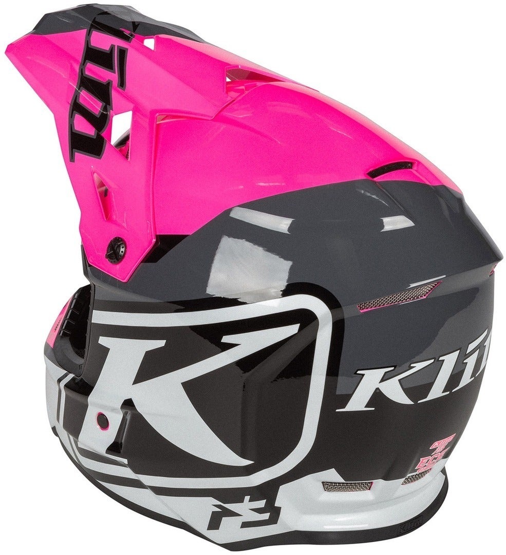 Klim F3 Disarray Motocross Helmet pink/grey XL (60/61) Figure 2