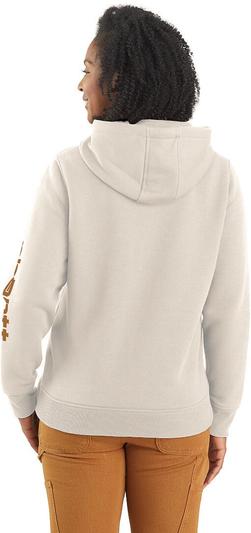 Carhartt Clarksburg Logo Ladies Hoodie brown/beige M Figure 2