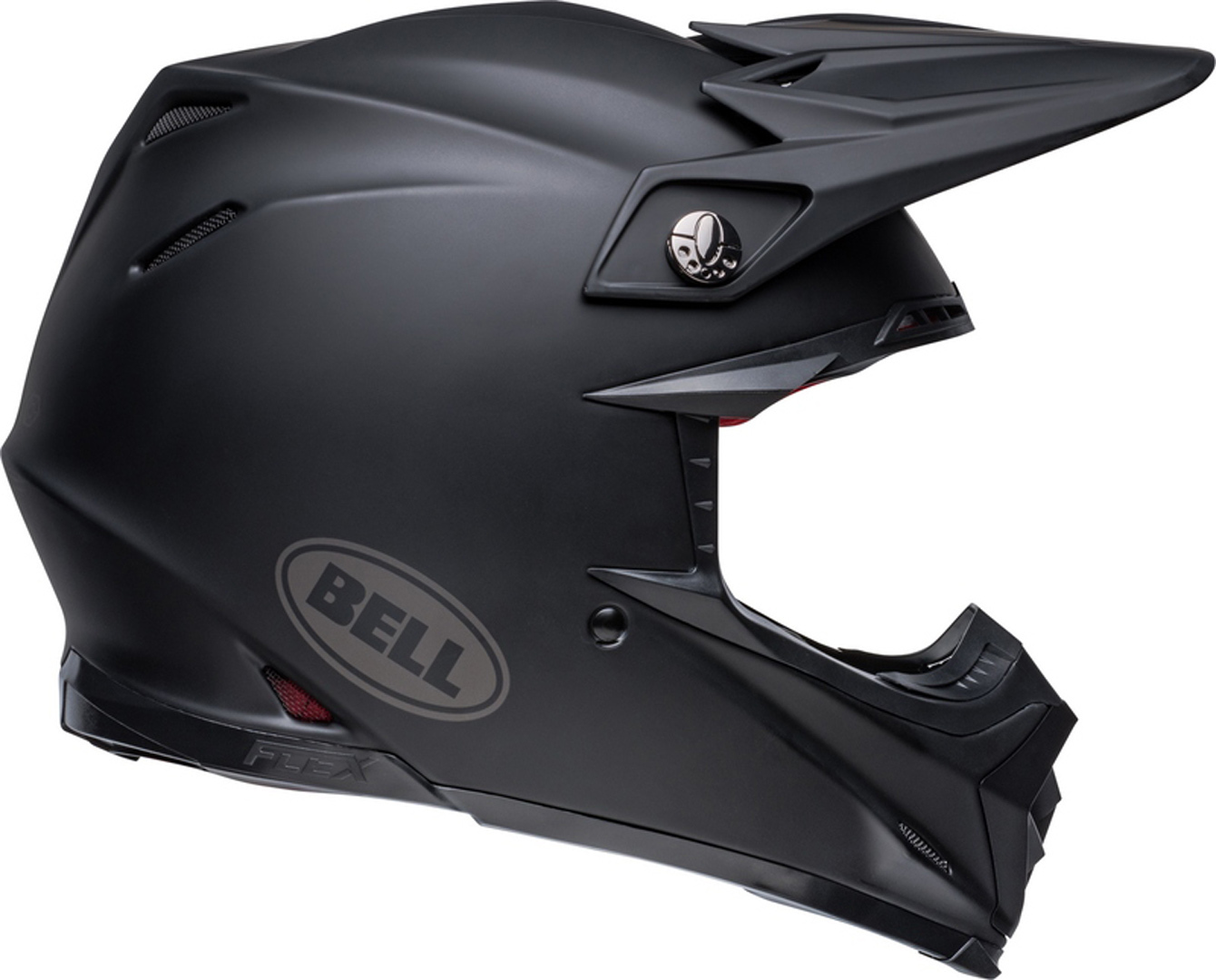 Bell Moto-9s Flex Solid Motorcross helm Black Matt M Figuur 4