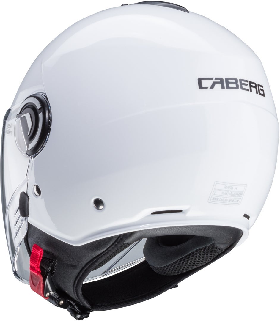 Caberg Riviera V4 X Jet Helm Wit metallic Verlies (59/60) Figuur 2
